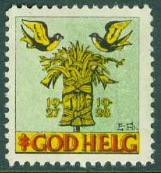 Sverige – Julmärke 1927-1928 **
