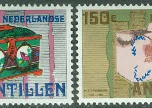 Nederlländska Antillerna – M  415-416 Postsparkassan 50 år, 2 kpl **