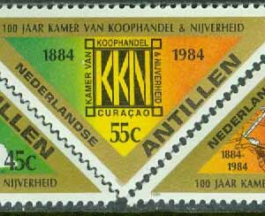 Nederländska Antillerna – M  527-529 Induostri- & Handelskammaren 100 år, 3 kpl **