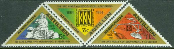 Nederländska Antillerna - M  527-529 Induostri- & Handelskammaren 100 år, 3 kpl **
