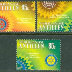 Nederlländska Antillerna – M  412-414 Rotary International 75 år, 3 kpl **