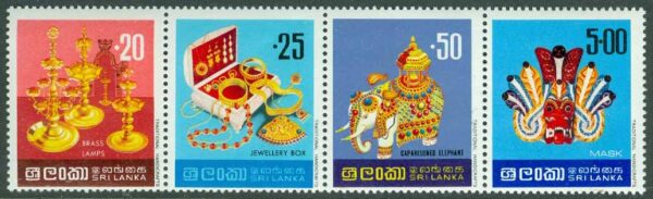 Sri Lanka - M  471-474 Konsthantverk, 4 kpl **