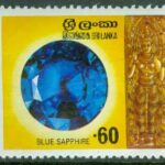 Sri Lanka – M  456 Ädelstenar, safir. 0.60 R **