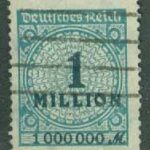 Deutsches Reich – M  314 A Siffertyp, 1 Mio stpl