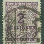 Deutsches Reich – M  315 A Siffertyp. 2 Mio stpl