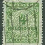 Deutsches Reich – M  316 A Siffertyp 4 Mio M stpl