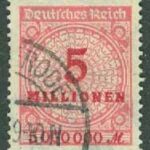 Deutsches Reich – M  317 A Siffertyp 5 Mio M stpl