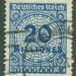 Deutsches Reich – M  319 A Siffertyp  20 Mio M stpl