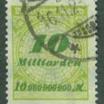 Deutsches Reich – M  328 A Siffertyp 10 Mrd M stpl