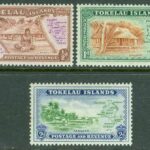 Tokelau – M    1-3 Kartor och bilder från olika öar, 3 kpl *