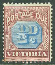 Victoria – M P    1 Lösenmärke, ½ P ost ug