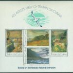 Tristan da Cunha – M  209-212 (BL 5) Konst av R Svensson – Landskap, block kpl **