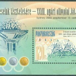 Ungern – M 4641 (BL 260) OS i Sydney 2000, block **