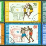 Togo – M  694, 696-700A Invigning av den nya idrottsarenan i Lomé, 6 ol stpl