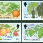 Montserrat – M 1159, 1162-1163, 1168 Inhemska frukter, 4 ol **