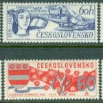 Tjeckoslovakien – M 1860-1865 Jubileum för vetenskapliga och kulturella institutioner, 6 kpl **