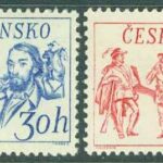 Tjeckoslovakien – M 1814-1815 20-årsdagen av det slovakiska upproret, 2 kpl **