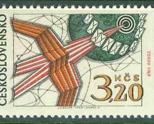 Tjeckoslovakien – M 1903 Världspostkongress i Tokyo 1969, 1 kpl **