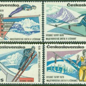 Tjeckoslovakien – M 1916-1919 VM på skidor i nordisk kombination, 4 kpl **