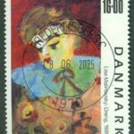 Danmark – F 1249 Frimärkskonst II, 16.00 kr stpl