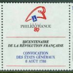 Frankrike – M 2674-2675 200-årsdagen av franska revolutionen, 3-strip kpl **