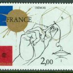 Frankrike – M 2262-2263 Int. frimärksutställning PHILEXTRANCE 82, 3-strip kpl **