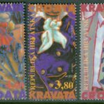 Kroatien – M  306-308 I Slipsens – Kravattens historia, 3 kpl **