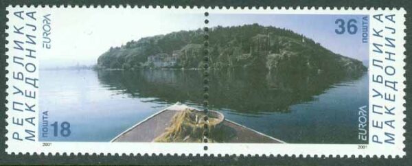 Makedonien - M  228-229 Europa 2001 - Livgivande vatten, par kpl **
