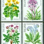 Island – F  629-632 Blommor V, 4 kpl **