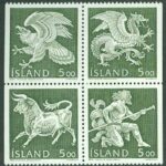 Island – F  753-756 Landvättarna i Islands vapen, 4 ol **