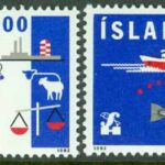 Island – F  801-802 Export och utrikeshandel, 2 kpl **