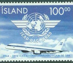 Island – F  850 ICAO 50 år, 1 kpl **