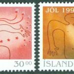 Island – F  851-852 Julfrimärken 1994, 2 kpl **