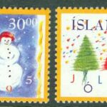 Island – F  873-874 Julfrimärken 1995, 2 kpl **