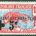 Oubangui-Chari-Tchad – M   18 Leopard. Påtryck på Mellersta Kongo. Röda Korset, 1 kpl *