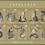 Färöarna – F  586-595 (BL 31) Sälkvinnan, block kpl stpl