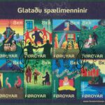 Färöarna – F  659-666 (BL 39) De förtappade spelmännen, block kpl stpl