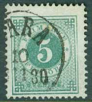 F   30 Ringtyp 5 öre t. 13 stpl (W)ARA 10.11.80  (R/Vg)