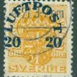 F  137 Luftpost 20 öre. Stpl ?2.4.21