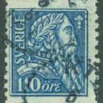 F  154 Gustaf Vasa 110 öre stpl
