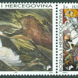 Bosnien-Hercegovina Kroatisk post – M   35-36 Europa 1997 – Sgor och legender, par kpl **