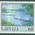 Lettland – M  544 Europa 2001 – Livgivande vatten, 1 kpl **
