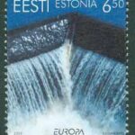 Estland – M  399 Europa 2001 – Livgivande vatten, 1 kpl **