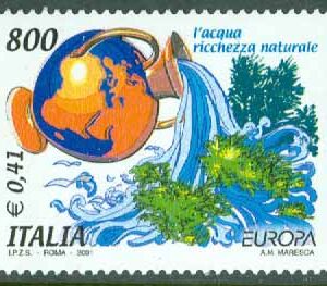 Italien – M 2762 Eruopa 2001 – Livgivande vatten, 1 kpl **