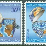 Ungern – M 4674-4675 Europa 2001 – Livgivande vatten, 2 kpl **