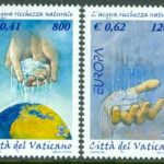 Vatikanen – M 1207-1208 Europa 2001 – Livgivande vatten, 2 kpl **