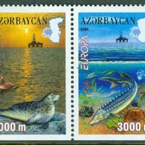 Azerbajdzjan – M  494-495D Europa 2001 – Livgivande vatten, 2 kpl **