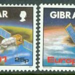 Gibraltar – M  613-614 Europa 1991 – Europeisk rymdfart, 2 kpl **