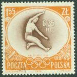 Polen – M  994 OS-guld i längdhopp av Elżbieta Krzesińska-Duńska, 1 kpl stpl