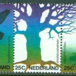 Nederländerna – M 1023-1025 Natur och miljö, 3-strip kpl **